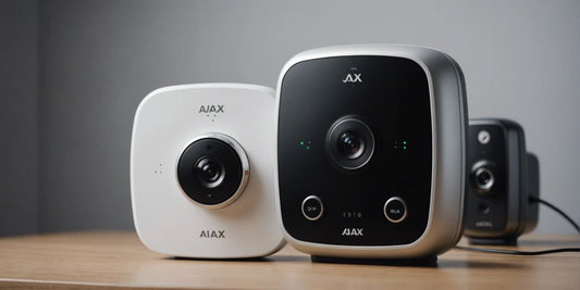 Ajax alarm system device highlighting its modern design and advanced security features.