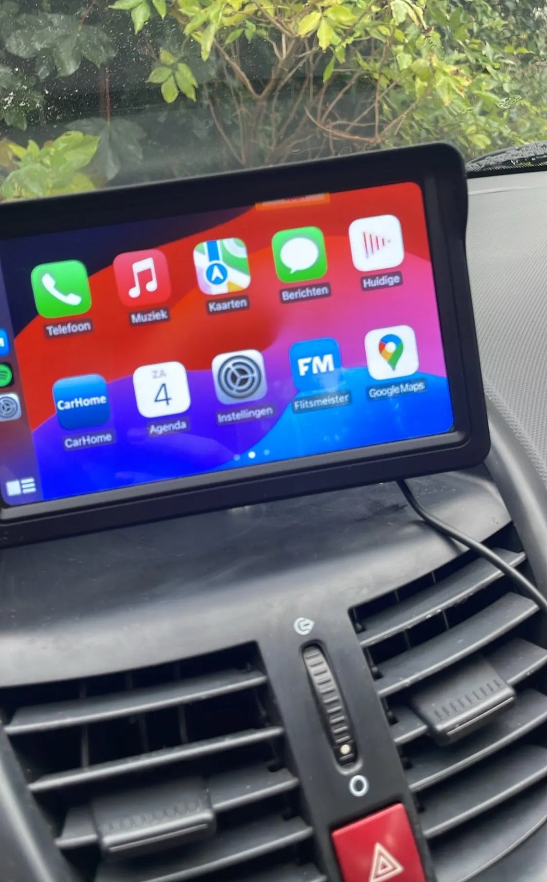CarPlay beeldscherm 7-inch Draadloze Multimedia Videospeler Touchscreen en Achteruitrijcamera als optie