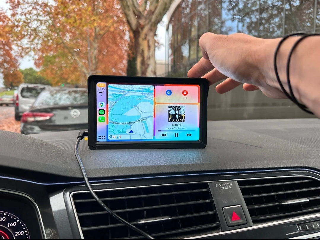 CarPlay beeldscherm 7-inch Draadloze Multimedia Videospeler Touchscreen en Achteruitrijcamera als optie