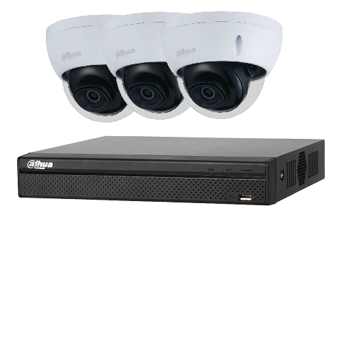 Dahua camera set | NVP en IP met Poe 3 maal Beveiligingcamera set
