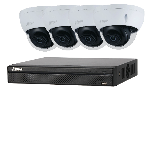 Dahua camera set | NVP en IP met Poe 4 maal Beveiligingcamera set