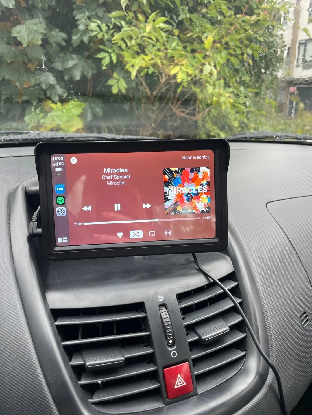 CarPlay beeldscherm 7-inch Draadloze Multimedia Videospeler Touchscreen en Achteruitrijcamera als optie
